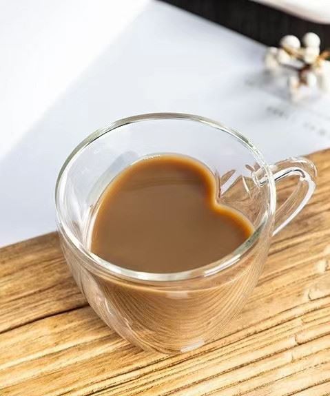 Heart Glass Double Cup